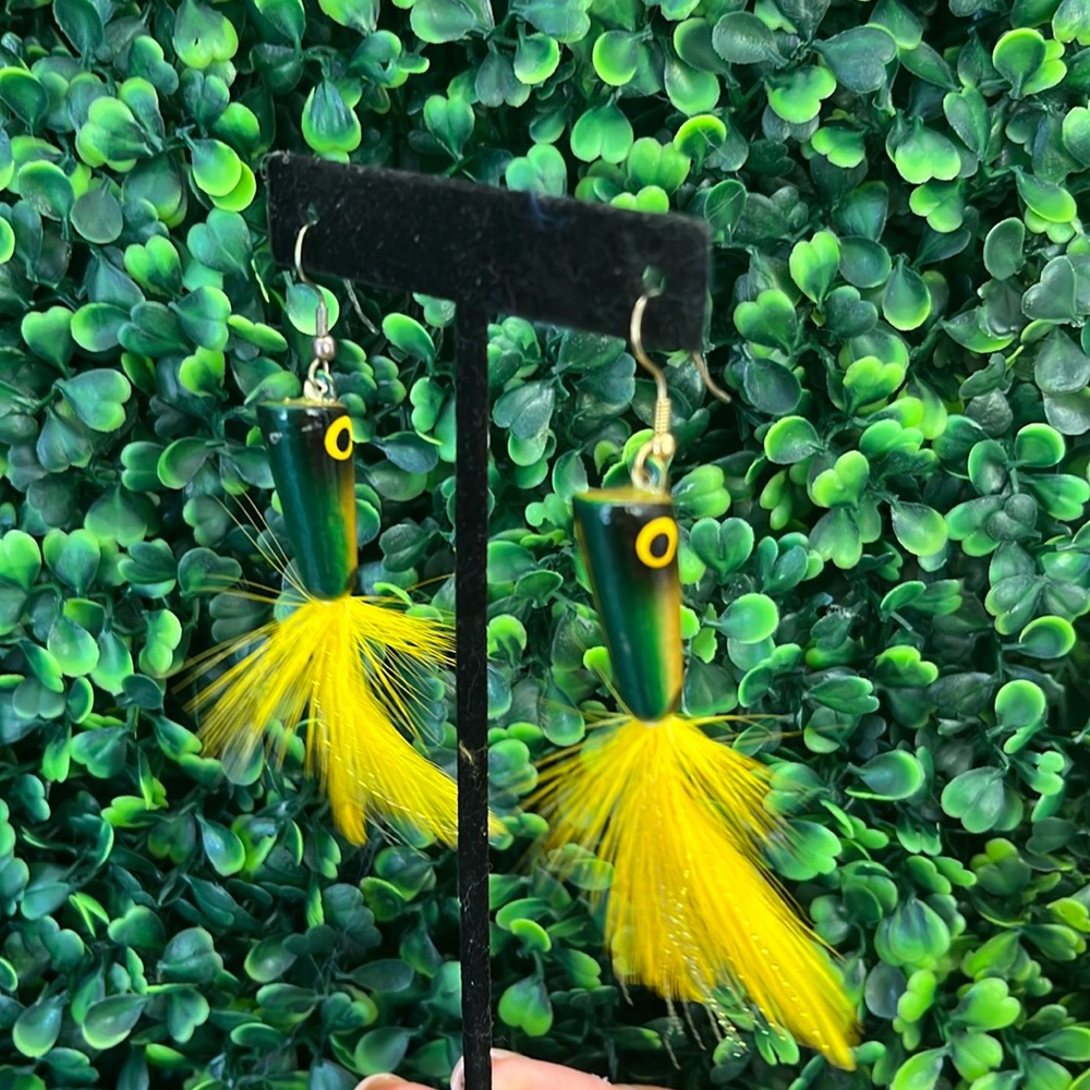 Handmade fish earrings